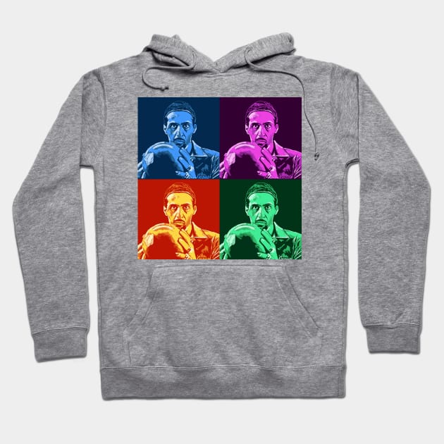 Pop Art Jesus Quintana Big Lebowski Hoodie by GIANTSTEPDESIGN